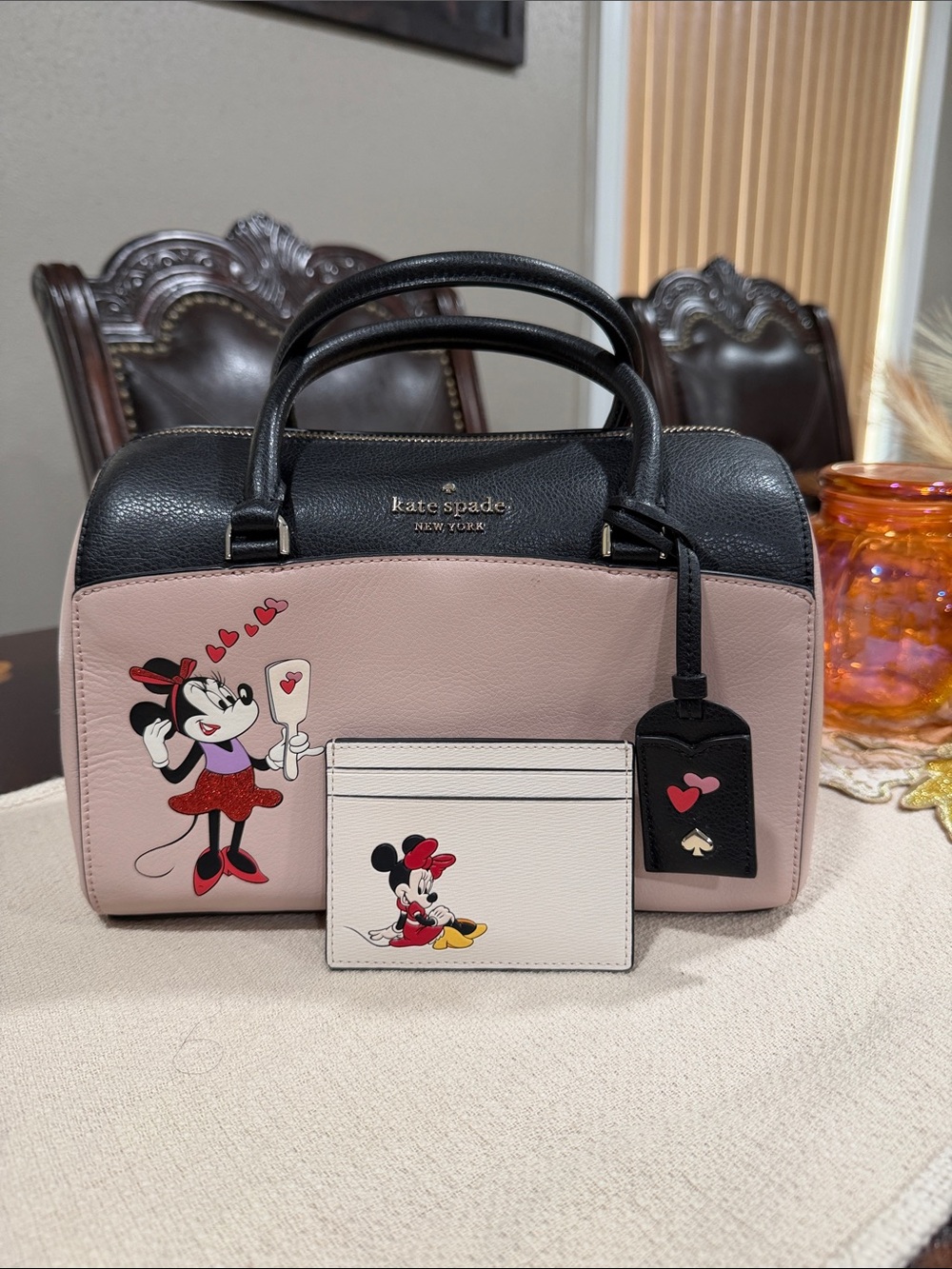 Kate Spade Minnie Mouse Leather Satchel with wallet